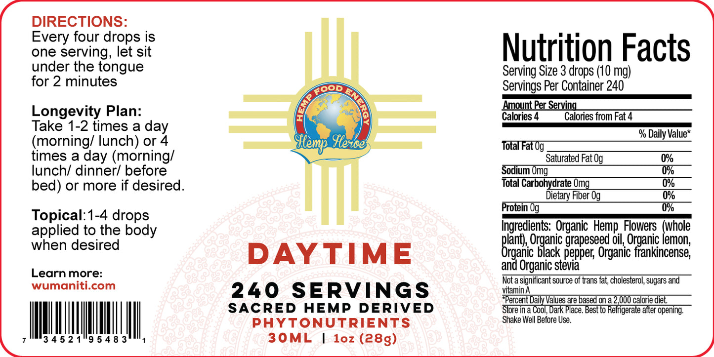 Daytime Hemp Extract CBD Oil 12,000mg