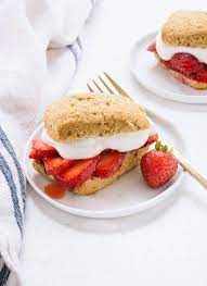 Simple Organic Strawberry Shortcake