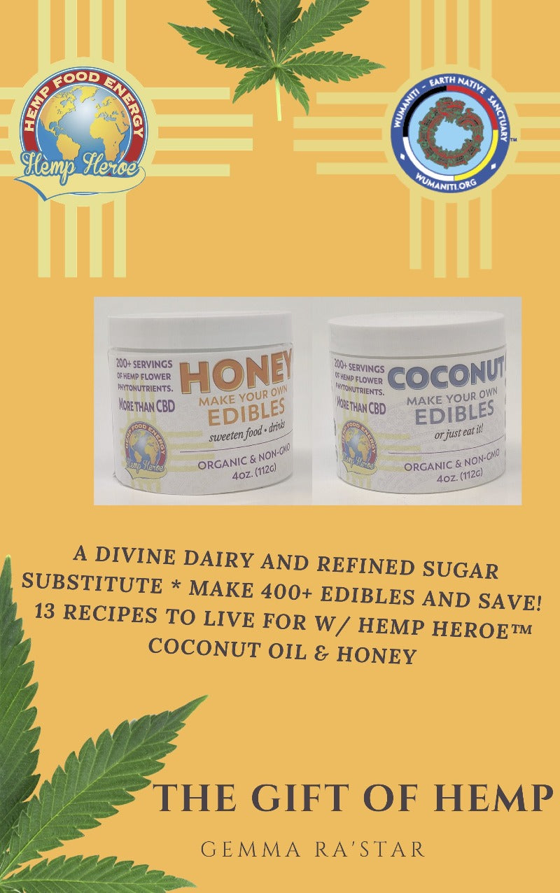 Organic Hemp Flower CBD Honey + CBD Coconut Oil = a Free Edible Recipe Book